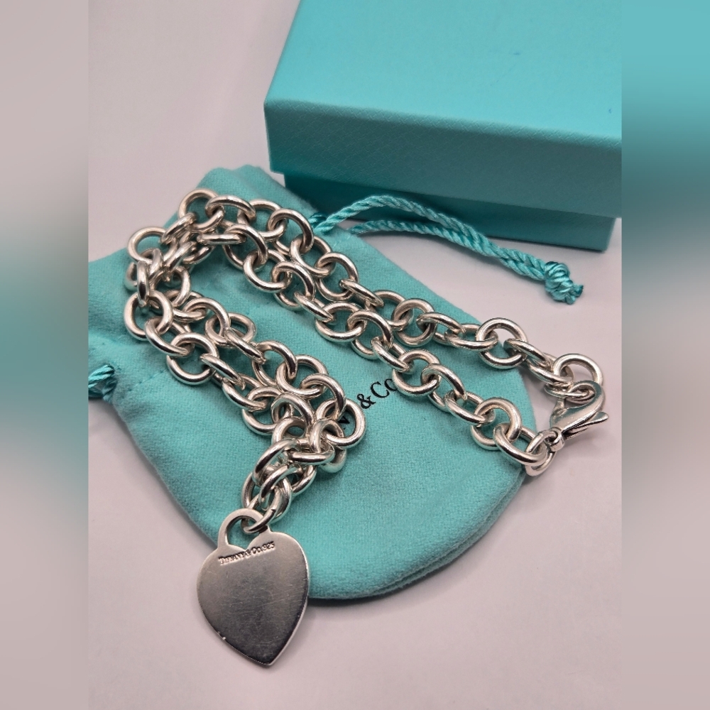 Tiffany & Co. Sterling Silver Heart Necklace - Picture 5 of 11